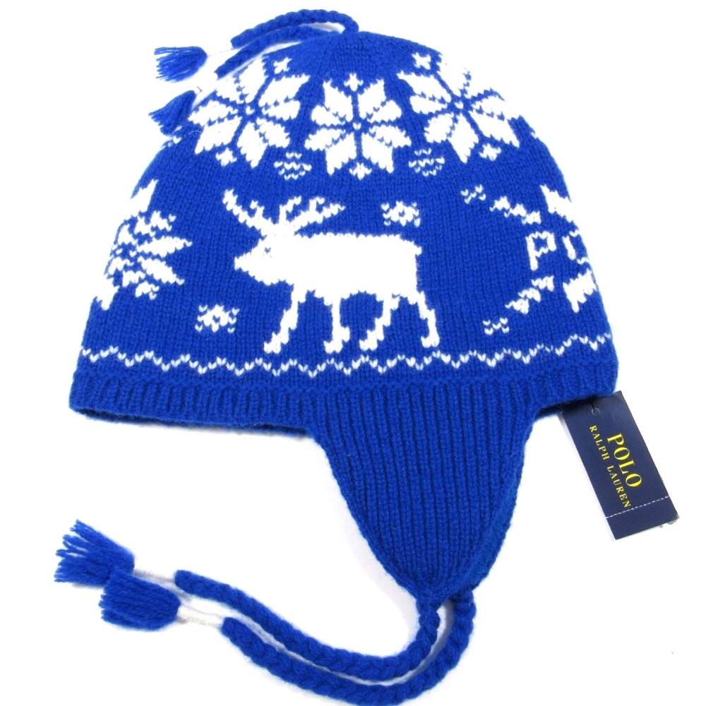 Polo Ralph Lauren Intarsia Wool Moose Beanie Hat